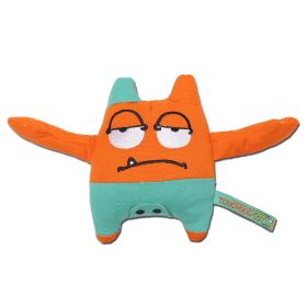 Touchdog Cartoon Sleepy Monster Plush Dog Toy